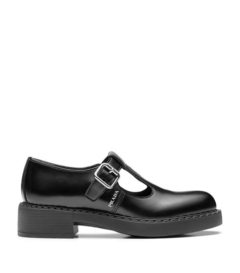 Shop Prada Leather Mary Janes 